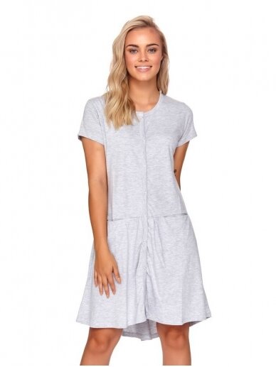 Maternity breastfeeding nightdress by DN (light grey) 6