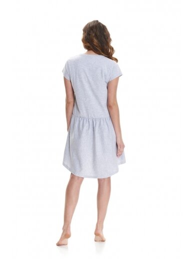 Maternity breastfeeding nightdress by DN (light grey) 3