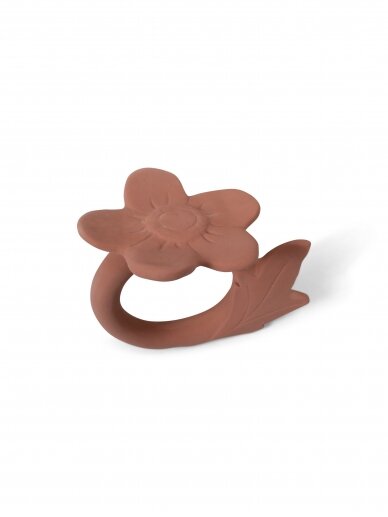 Flower teether - natural rubber, FILIBABBA