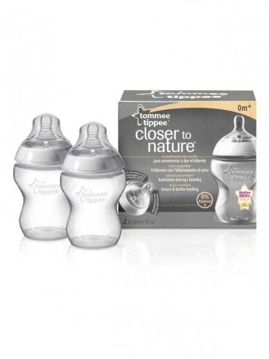 Tommee Tippee barošanas pudelītes 260ml 2gb.