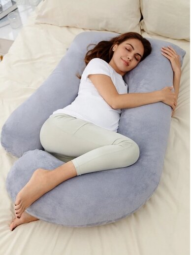 U Shaped Fabric Pregnancy Pillow, Momcozy 1