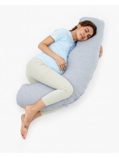 Momcozy J Shaped Pregnancy Pillows with Replacement Cover 6