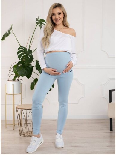 Maternity leggings, Classic, ForMommy (baby blue) 3