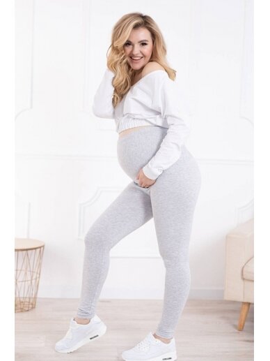 Maternity leggings, Classic, ForMommy grey) 1