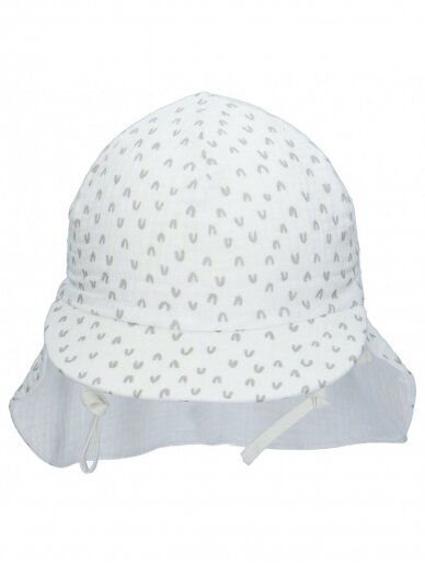 TuTu organic cotton hat with neck protection 1