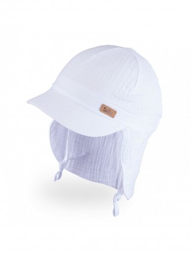 TuTu organic cotton hat with neck protection