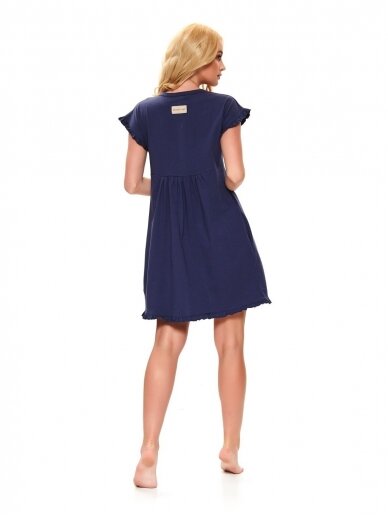 Organic cotton nightdress by DN (navy blue) 4