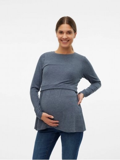 Blūze grūtniecēm MLANABELLA, Mama;licious grey 5