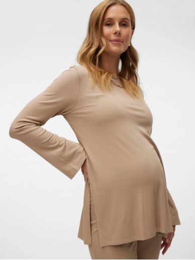 MLGEMMA maternity blouse, Mama;licious (sand) 3