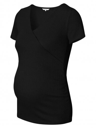 Maternity T-Shirt, Mlnadine, Sanson-black