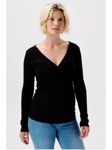 Maternity T-Shirt, Mlnadine, Sara-black by Noppies 3