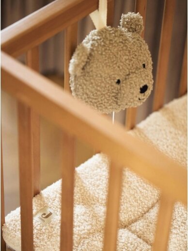 Musical Hanger Teddy Bear - Olive Green, Jollein 1