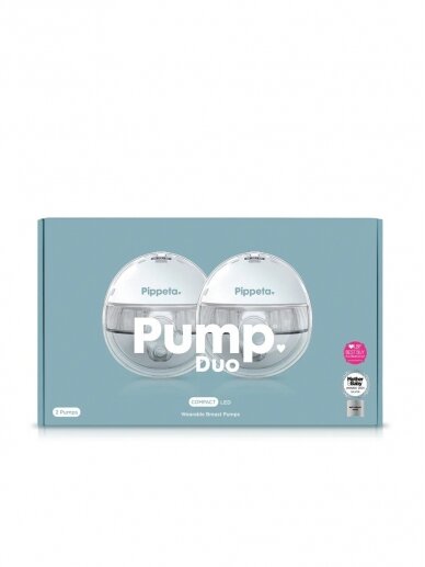 Pippeta Compact LED | Handsfree Breast Pump, 2-pack 1