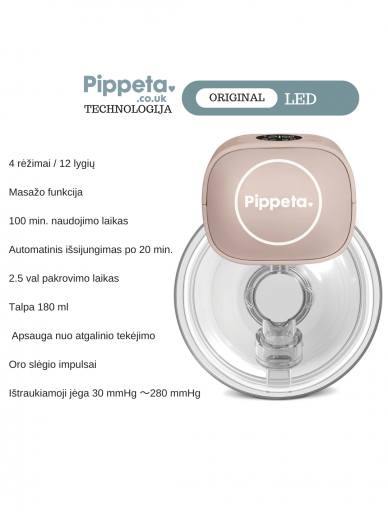 Pippeta ORIGINAL LED | Handsfree Breast Pump, 2-pack 2