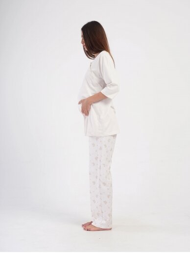 Pajamas for pregnant and nursing mothers 405066, Vienetta (Beige) 4