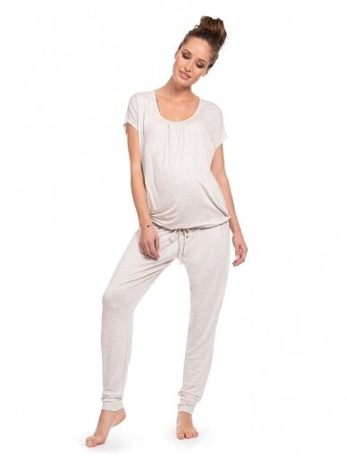 Pajamas for pregnant and nursing mothers Karen, Seraphine (Oatmeal)