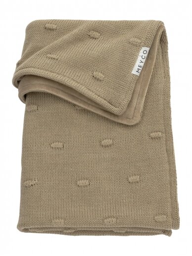 Blanket 75x100, Knots Velvet, TOG 2.0, Meyco Baby (Taupe)