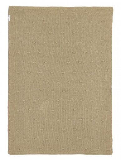 Blanket 75x100, Knots Velvet, TOG 2.0, Meyco Baby (Taupe) 1