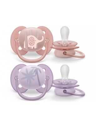 Knupītis Philips Avent Ultra soft, 0-6 mēn, 2 gab.