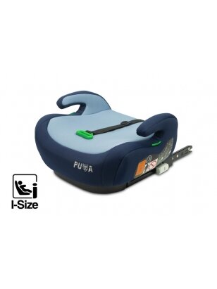 Caratero autokrēsliņš - paaugstinājums Puma Isofix-I-Size, 125-150 cm, navy