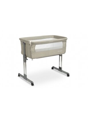 Caretero BEDSIDE CRIB SLEEP2GETHER GREY