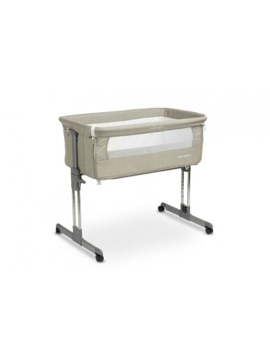 Caretero BEDSIDE CRIB SLEEP2GETHER GREY