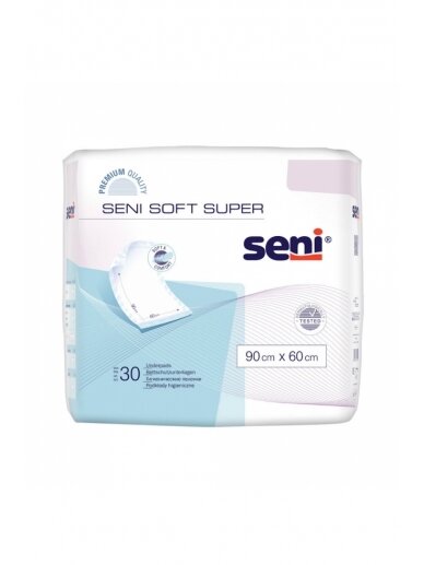 Bed underpads SENI SOFT SUPER, 90x60 cm, 30 psc.