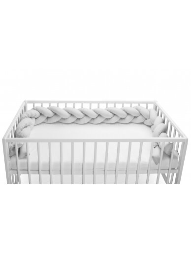 Bērnu gultiņas aizsardzība 210cm, pelēka, Sensillo , 2220 1