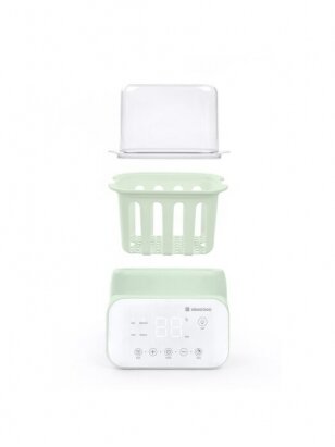 Divu pudelīšu sildītājs-sterilizators Kikkaboo Handy 4 in 1 Mint