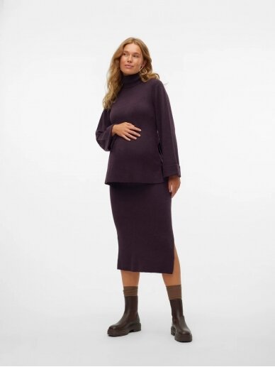 Maternity Skirt, MLFIE Mama;licious (Purple) 3