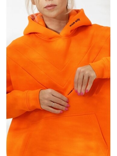 Warm sweater for pregnant and nursing women, Orange, MOM ONLY 1