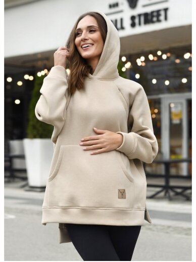 Maternity sweatshirt 2in1 Stella Beige, Mija 1