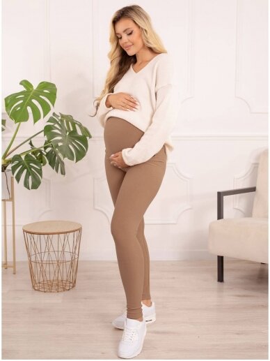 Warm maternity leggings, by ForMommy (beige) 1