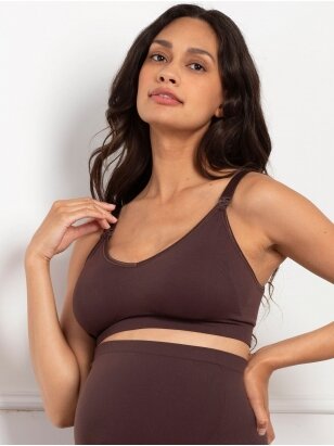 Seamless nursing bra SAMRA, Seraphine (Chocolate)