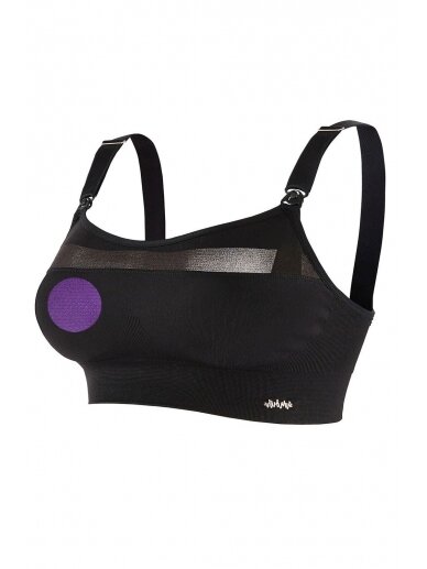 Maternity and nursing sports bra Woma by Cache Coeur (black)
