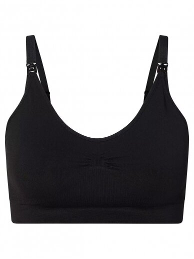 Sports bra for pregnant and nursing, Noppies SENSIL® (black) 1