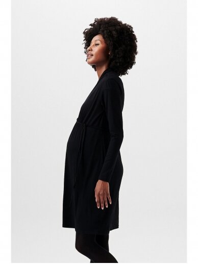 Dress with long sleeves for pregnant and nursing, Black Ink, ESPRIT 2