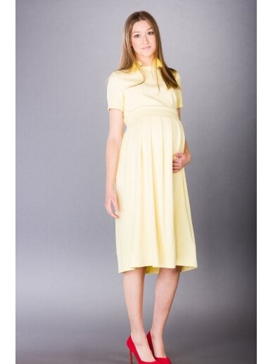 Maternity dress Athena, Bebeliend (yellow) 1