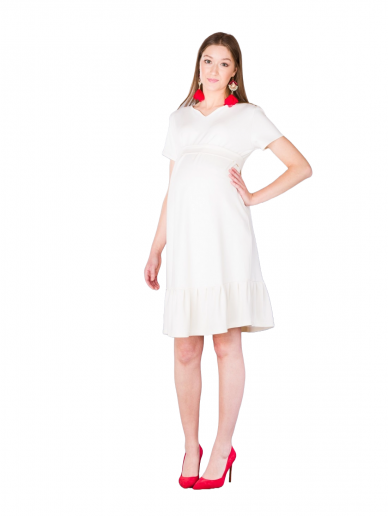 Maternity dress Ayda Ecru, Bebefield