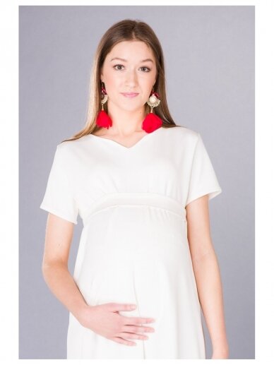 Maternity dress Ayda Ecru, Bebefield 4