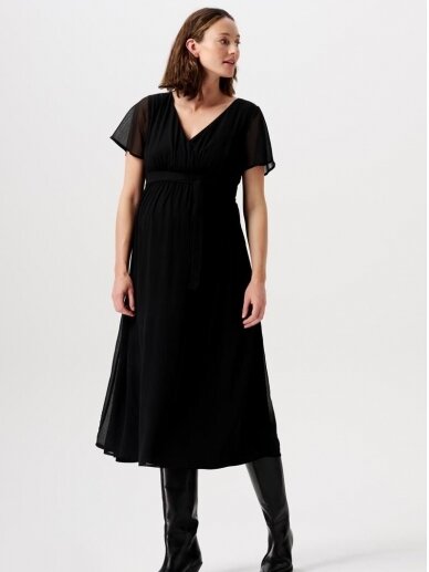 Dress for pregnant and nursing Amelie Maxi, Noppies Burlwood (Black) 5