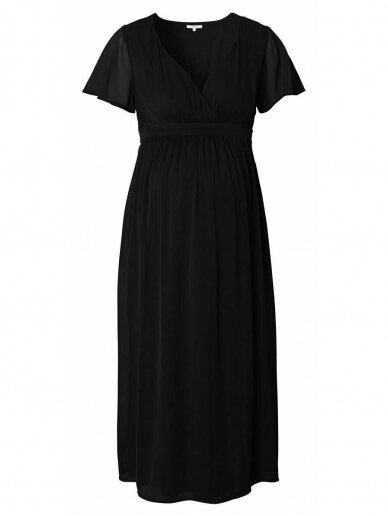 Dress for pregnant and nursing Amelie Maxi, Noppies Burlwood (Black) 3