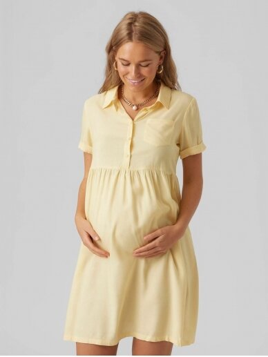 Dress for pregnant and nursing, MLMELANI LIA, Mama;licious (yellow) 4