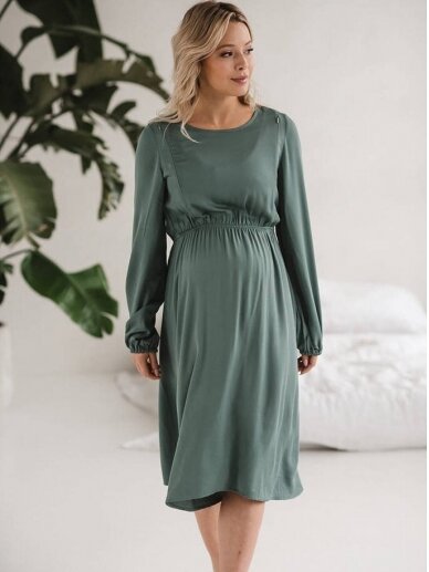 Dress for pregnant and nursing, Lovely, ForMommy (green) 4