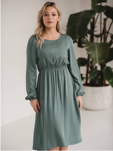 Dress for pregnant and nursing, Lovely, ForMommy (green) 5