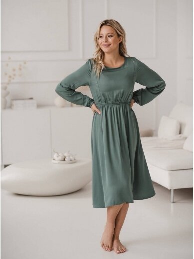 Dress for pregnant and nursing, Lovely, ForMommy (green)