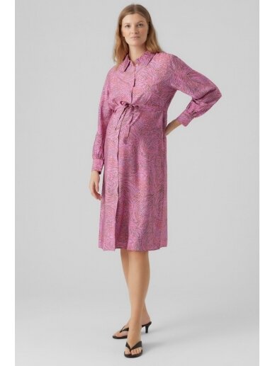 Dress for pregnant and nursing, Mama;licious (cyclamen) 1