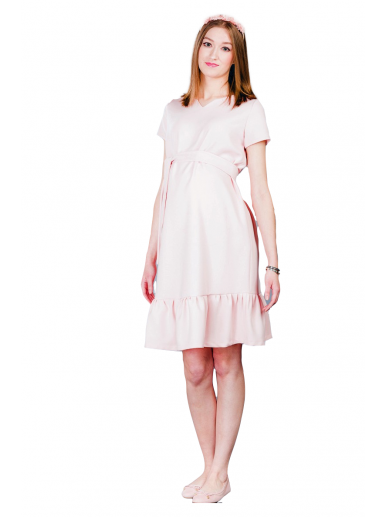 Maternity Arabella Blush Dress, Bebefield 1