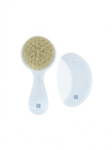 Comb and brush with natural bristles Savanna Blue, Kikkaboo