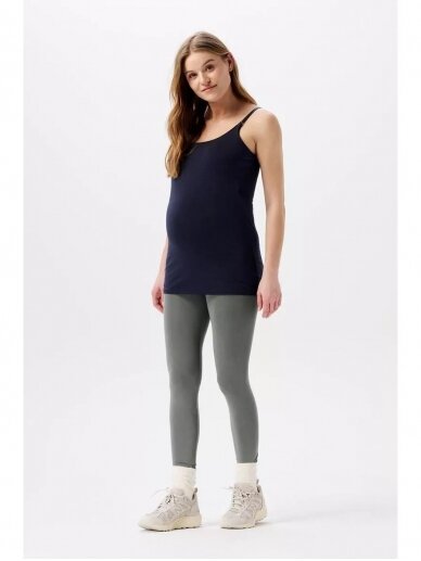 Maternity elastic Tamprės  Paris bi-stretch, Sage/green, by Noppies 3